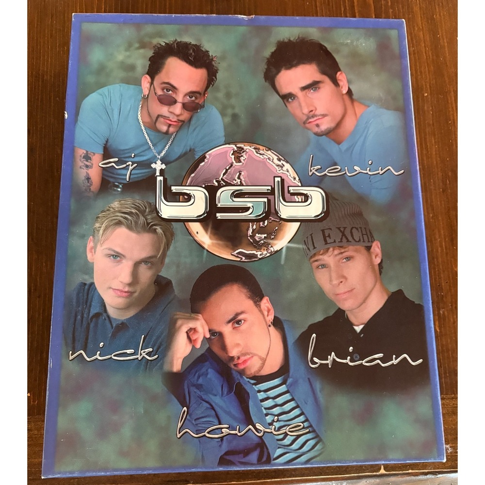 Backstreet Boys Stationary Notebooks, Pencils, Portfolio 2000 Paper Gift Box - Picture 4 of 5